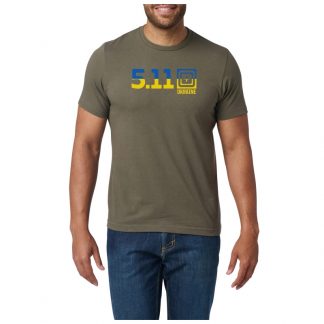 Футболка Ukraine Fill SS Tee 5.11 Ranger Green